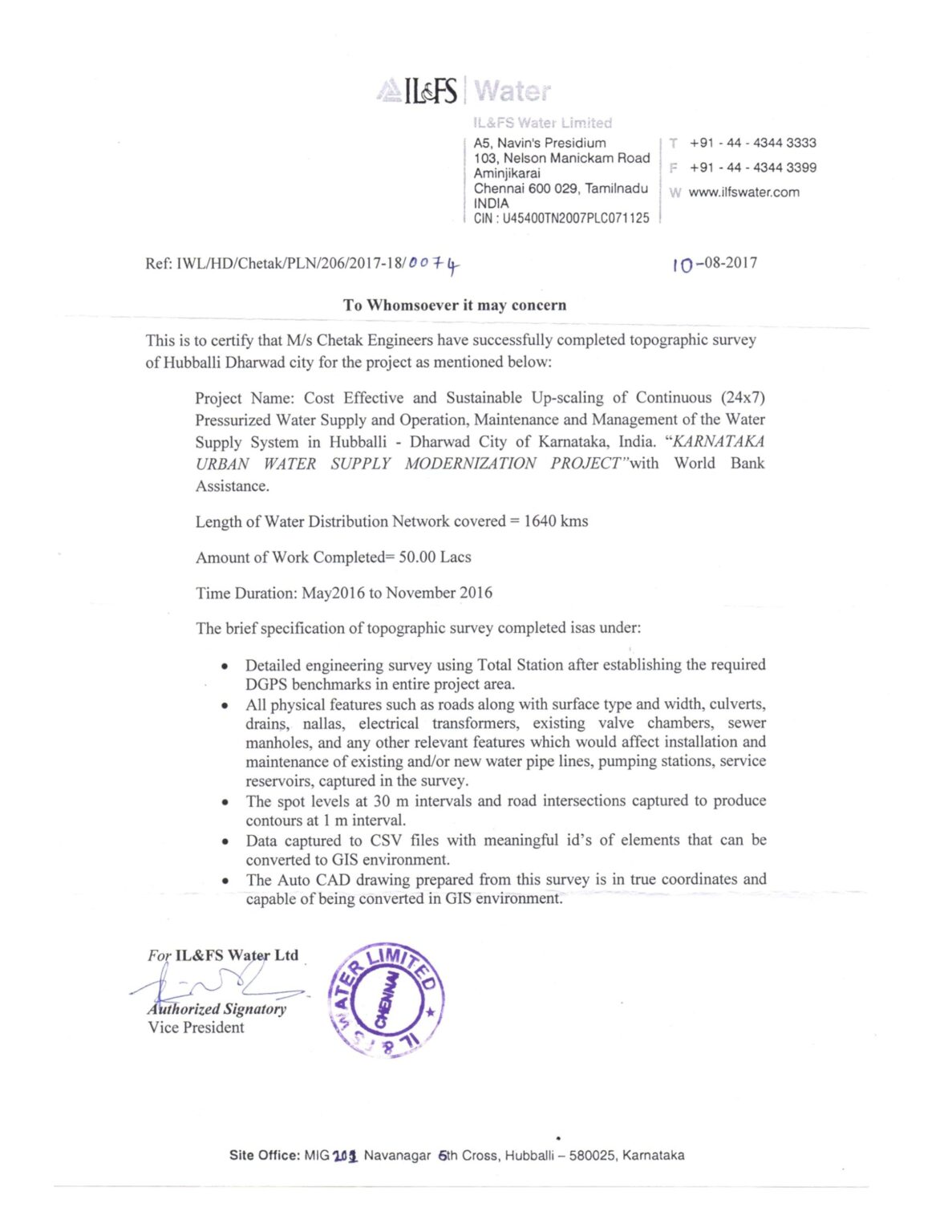 Satisfied client review Chetak Engineers 2